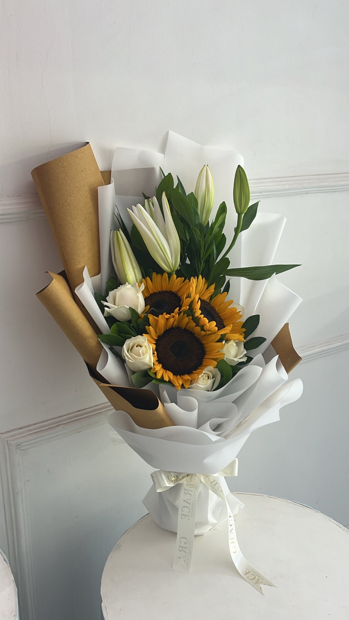 Sunflower and Lily